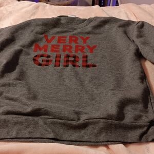 Gray Kids Sweatshirt with Red Print